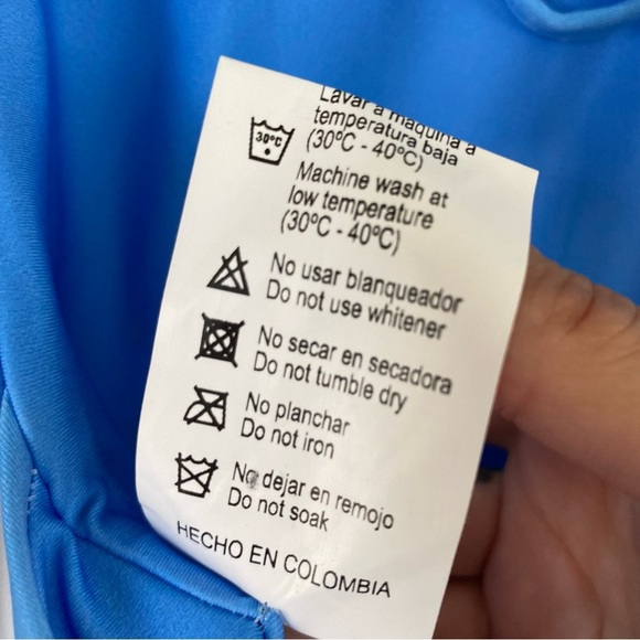 NWT MOLA MOLA Astral Tiger Surf Teen Swimsuit Blue Celestial Tie Long Sleeve - Picture 8 of 10